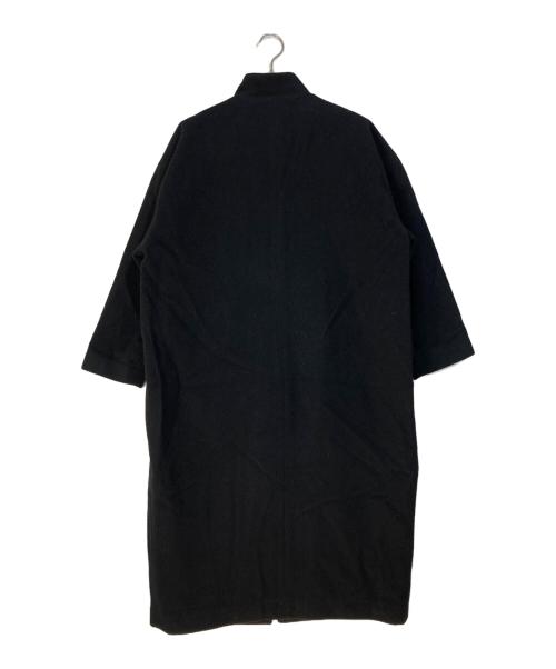 mizuiro-ind（ミズイロインド）mizuiro-ind (ミズイロインド) ウールブレンドスタンドカラーコート ブラック サイズ:Freeの古着・服飾アイテム
