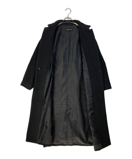 mizuiro-ind（ミズイロインド）mizuiro-ind (ミズイロインド) ウールブレンドスタンドカラーコート ブラック サイズ:Freeの古着・服飾アイテム