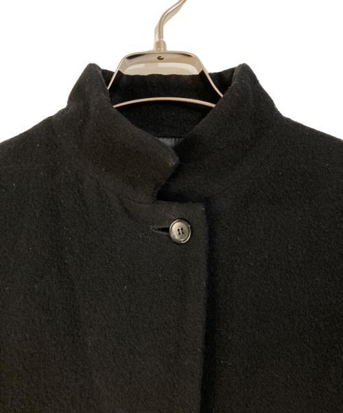 mizuiro-ind（ミズイロインド）mizuiro-ind (ミズイロインド) ウールブレンドスタンドカラーコート ブラック サイズ:Freeの古着・服飾アイテム
