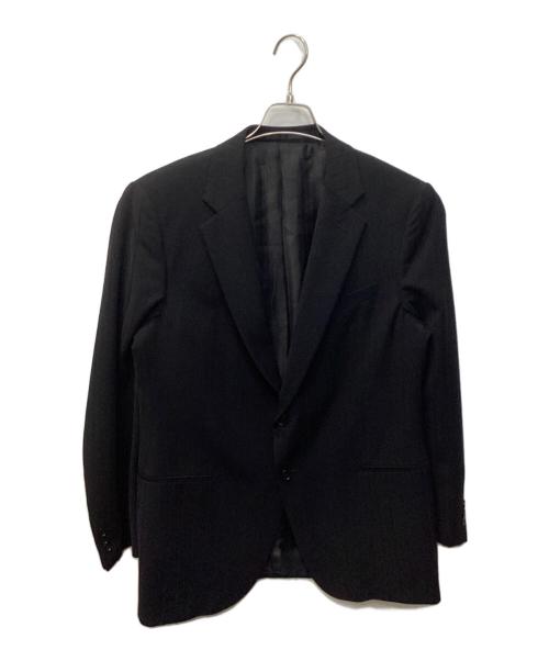 ARMANI COLLEZIONI（アルマーニ コレツィオーニ）ARMANI COLLEZIONI (アルマーニ コレツィオーニ) ストライプセットアップスーツ ブラック サイズ:52の古着・服飾アイテム