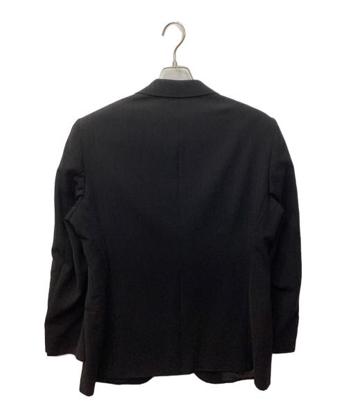 ARMANI COLLEZIONI（アルマーニ コレツィオーニ）ARMANI COLLEZIONI (アルマーニ コレツィオーニ) ストライプセットアップスーツ ブラック サイズ:52の古着・服飾アイテム