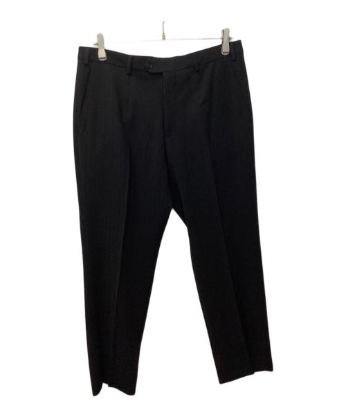 ARMANI COLLEZIONI（アルマーニ コレツィオーニ）ARMANI COLLEZIONI (アルマーニ コレツィオーニ) ストライプセットアップスーツ ブラック サイズ:52の古着・服飾アイテム