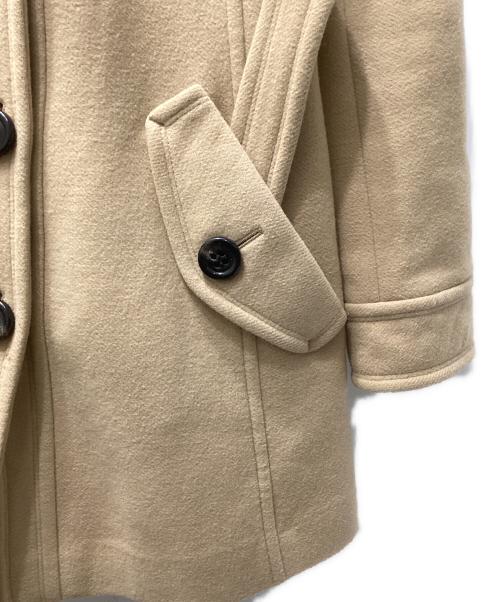 BURBERRY BLUE LABEL（バーバリー ブルー レーベル）BURBERRY BLUE LABEL (バーバリー ブルー レーベル) ノバチェックフード付きウールコート ベージュ サイズ:38の古着・服飾アイテム