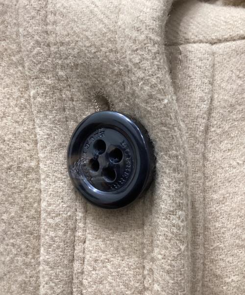 BURBERRY BLUE LABEL（バーバリー ブルー レーベル）BURBERRY BLUE LABEL (バーバリー ブルー レーベル) ノバチェックフード付きウールコート ベージュ サイズ:38の古着・服飾アイテム