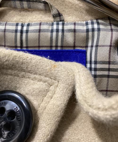 BURBERRY BLUE LABEL（バーバリー ブルー レーベル）BURBERRY BLUE LABEL (バーバリー ブルー レーベル) ノバチェックフード付きウールコート ベージュ サイズ:38の古着・服飾アイテム