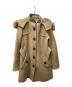BURBERRY BLUE LABEL（バーバリー ブルー レーベル）の古着「ノバチェックフード付きウールコート」｜ベージュ