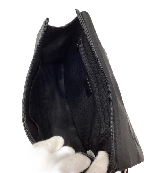 ear PAPILLONNER（イアパピヨネ）ear PAPILLONNER (イアパピヨネ) 柄ワイドテープショルダーバッグ ブラックの古着・服飾アイテム