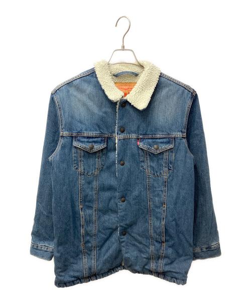 LEVI'S（リーバイス）LEVI'S (リーバイス) ロング シェルパ トラッカー ジャケット インディゴ サイズ:Sの古着・服飾アイテム