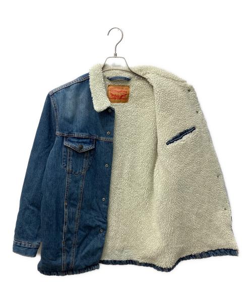 LEVI'S（リーバイス）LEVI'S (リーバイス) ロング シェルパ トラッカー ジャケット インディゴ サイズ:Sの古着・服飾アイテム