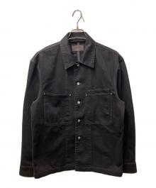LEMAIRE（ルメール）の古着「ワークウェアオーバーシャツ」｜ブラック