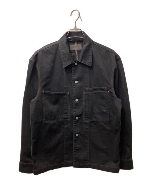 LEMAIRE（ルメール）LEMAIRE (ルメール) ワークウェアオーバーシャツ ブラック サイズ:４６の古着・服飾アイテム