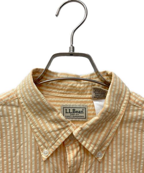 L.L.Bean（エルエルビーン）L.L.Bean (エルエルビーン) シアサッカーシャツ オレンジ サイズ:Mの古着・服飾アイテム