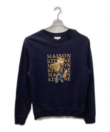 maison kitsune（メゾンキツネ）の古着「FOX CHAMPION REGULAR SWEATSHIRT（フォックスチャンピオンレギュラースウェットシャツ）」｜ネイビー
