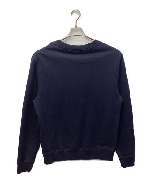 maison kitsune（メゾンキツネ）MAISON KITSUNE (メゾンキツネ) FOX CHAMPION REGULAR SWEATSHIRT（フォックスチャンピオンレギュラースウェットシャツ） ネイビー サイズ:XLの古着・服飾アイテム