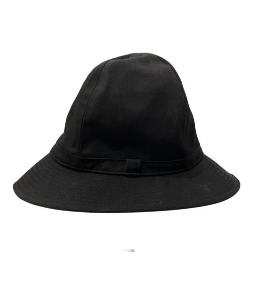 Yohji Yamamoto pour homme（ヨウジヤマモト プールオム）Yohji Yamamoto pour homme (ヨウジヤマモト プールオム) GABARDINE FEDORA HAT ブラックの古着・服飾アイテム