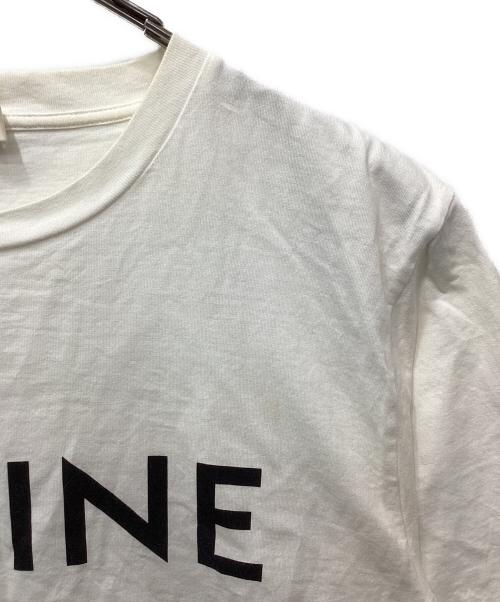 CELINE（セリーヌ）CELINE (セリーヌ) クロップドプリントTシャツ ホワイト サイズ:XSの古着・服飾アイテム