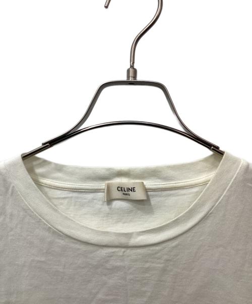 CELINE（セリーヌ）CELINE (セリーヌ) クロップドプリントTシャツ ホワイト サイズ:XSの古着・服飾アイテム