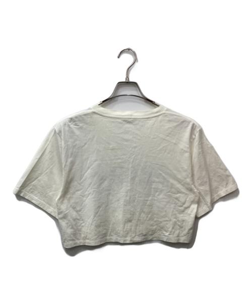 CELINE（セリーヌ）CELINE (セリーヌ) クロップドプリントTシャツ ホワイト サイズ:XSの古着・服飾アイテム