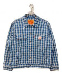 LEVI'S（リーバイス）の古着「WORKWEAR SUNRISE/ワークウェアサンライズトラッカージャケット」｜ブルー
