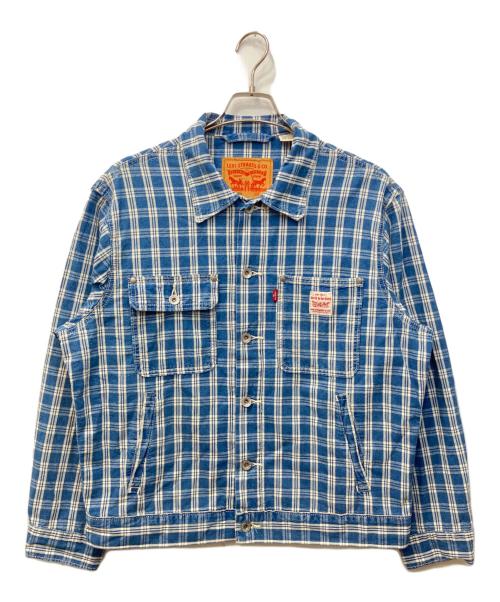 LEVI'S（リーバイス）LEVI'S (リーバイス) WORKWEAR SUNRISE/ワークウェアサンライズトラッカージャケット ブルー サイズ:Sの古着・服飾アイテム
