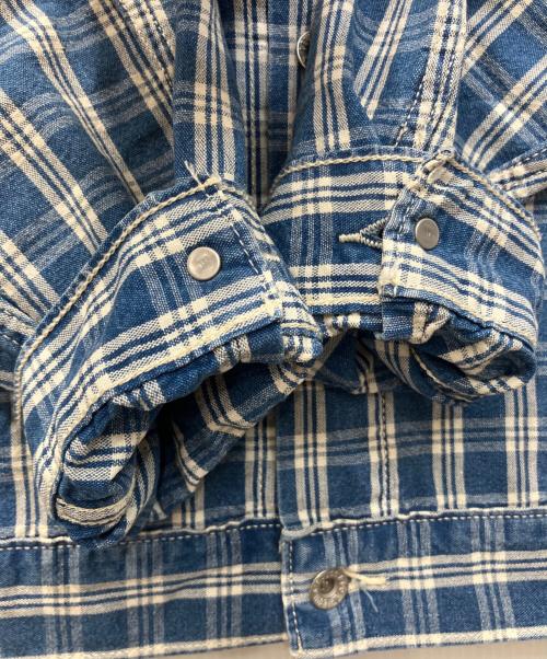 LEVI'S（リーバイス）LEVI'S (リーバイス) WORKWEAR SUNRISE/ワークウェアサンライズトラッカージャケット ブルー サイズ:Sの古着・服飾アイテム