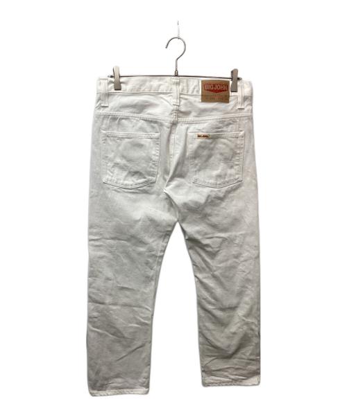 BIG JOHN（ビッグジョン）BIG JOHN (ビッグジョン) ホワイトデニムパンツ ホワイト サイズ:W32　L34の古着・服飾アイテム