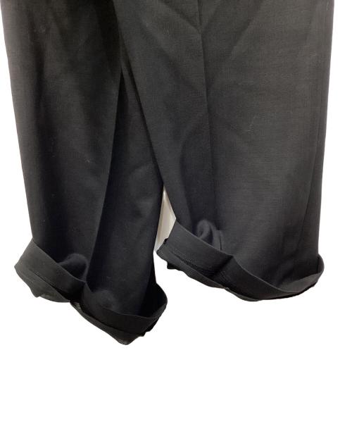 YOHJI YAMAMOTO（ヨウジヤマモト）YOHJI YAMAMOTO (ヨウジヤマモト) ウールシアーパンツ ブラック サイズ:2の古着・服飾アイテム