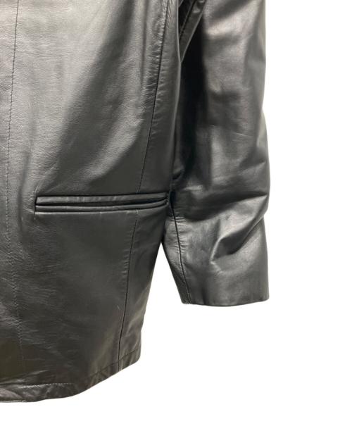 DAN VALENTINO（ダン ヴァレンティノ）Dan VALENTINO (ダン ヴァレンティノ) ホースレザージャケット ブラック サイズ:Lの古着・服飾アイテム