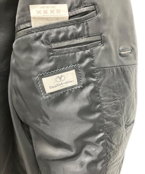DAN VALENTINO（ダン ヴァレンティノ）Dan VALENTINO (ダン ヴァレンティノ) ホースレザージャケット ブラック サイズ:Lの古着・服飾アイテム