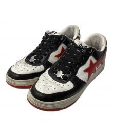 BAPE BY A BATHING APE（ベイプバイアベイシングエイプ）の古着「BAPE STA LOW / BAPESTA スニーカー（ベイプスターロウ）」｜ホワイト×ブラック