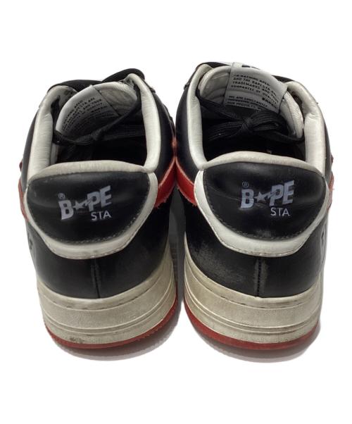 BAPE BY A BATHING APE（ベイプバイアベイシングエイプ）BAPE BY A BATHING APE (ベイプバイアベイシングエイプ) BAPE STA LOW / BAPESTA スニーカー（ベイプスターロウ） ホワイト×ブラック サイズ:US9の古着・服飾アイテム
