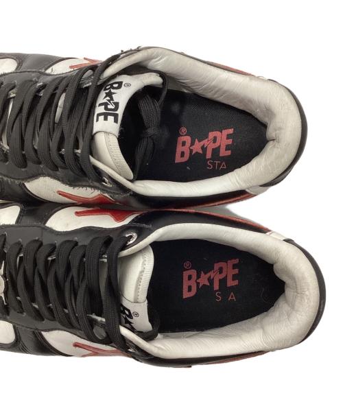 BAPE BY A BATHING APE（ベイプバイアベイシングエイプ）BAPE BY A BATHING APE (ベイプバイアベイシングエイプ) BAPE STA LOW / BAPESTA スニーカー（ベイプスターロウ） ホワイト×ブラック サイズ:US9の古着・服飾アイテム