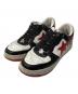 BAPE BY A BATHING APE（ベイプバイアベイシングエイプ）の古着「BAPE STA LOW / BAPESTA スニーカー（ベイプスターロウ）」｜ホワイト×ブラック