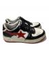 中古・古着 BAPE BY A BATHING APE (ベイプバイアベイシングエイプ) BAPE STA LOW / BAPESTA スニーカー（ベイプスターロウ） ホワイト×ブラック サイズ:US9：10000円