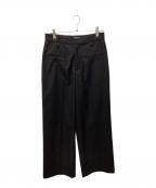 sairensseiサイレンセイ）の古着「DOUBLE-BELT-LOOP STRAIGHT-LEG TROUSERS」｜ブラック