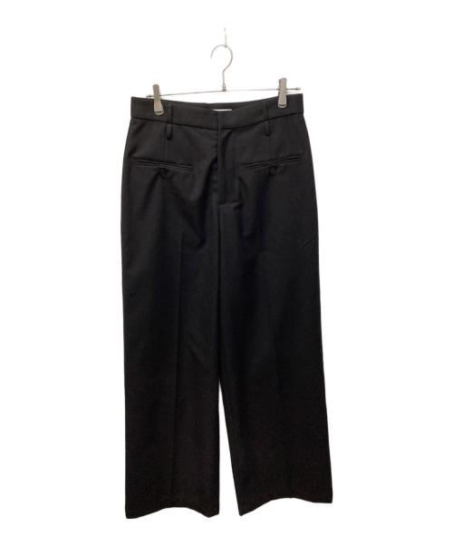 sairenssei（サイレンセイ）sairenssei (サイレンセイ) DOUBLE-BELT-LOOP STRAIGHT-LEG TROUSERS（ダブルベルトループストレートレッグトラウザー） ブラック サイズ:Mの古着・服飾アイテム