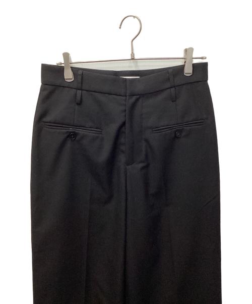 sairenssei（サイレンセイ）sairenssei (サイレンセイ) DOUBLE-BELT-LOOP STRAIGHT-LEG TROUSERS（ダブルベルトループストレートレッグトラウザー） ブラック サイズ:Mの古着・服飾アイテム