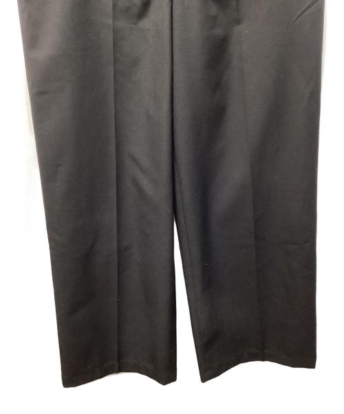 sairenssei（サイレンセイ）sairenssei (サイレンセイ) DOUBLE-BELT-LOOP STRAIGHT-LEG TROUSERS（ダブルベルトループストレートレッグトラウザー） ブラック サイズ:Mの古着・服飾アイテム