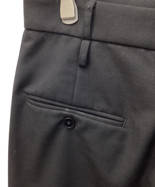 sairenssei（サイレンセイ）sairenssei (サイレンセイ) DOUBLE-BELT-LOOP STRAIGHT-LEG TROUSERS（ダブルベルトループストレートレッグトラウザー） ブラック サイズ:Mの古着・服飾アイテム