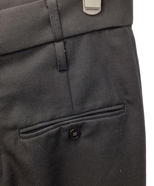 sairenssei（サイレンセイ）sairenssei (サイレンセイ) DOUBLE-BELT-LOOP STRAIGHT-LEG TROUSERS（ダブルベルトループストレートレッグトラウザー） ブラック サイズ:Mの古着・服飾アイテム