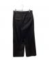 sairenssei (サイレンセイ) DOUBLE-BELT-LOOP STRAIGHT-LEG TROUSERS（ダブルベルトループストレートレッグトラウザー） ブラック サイズ:M：14000円