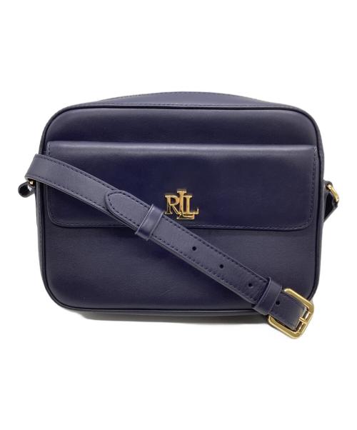 LAUREN RALPH LAUREN（ローレンラルフローレン）LAUREN RALPH LAUREN (ローレンラルフローレン) レザー ミディアム Marcy カメラ バッグ ネイビーの古着・服飾アイテム
