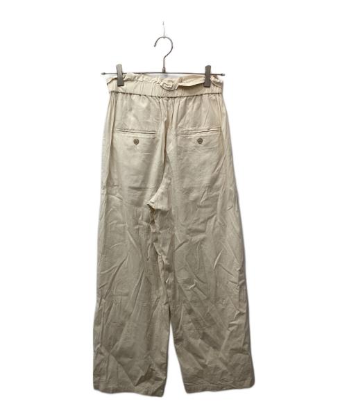 JOURNAL STANDARD（ジャーナルスタンダード）JOURNAL STANDARD (ジャーナルスタンダード) ウォッシャブルコットンリネンVIS ストレートパンツ アイボリー サイズ:36の古着・服飾アイテム
