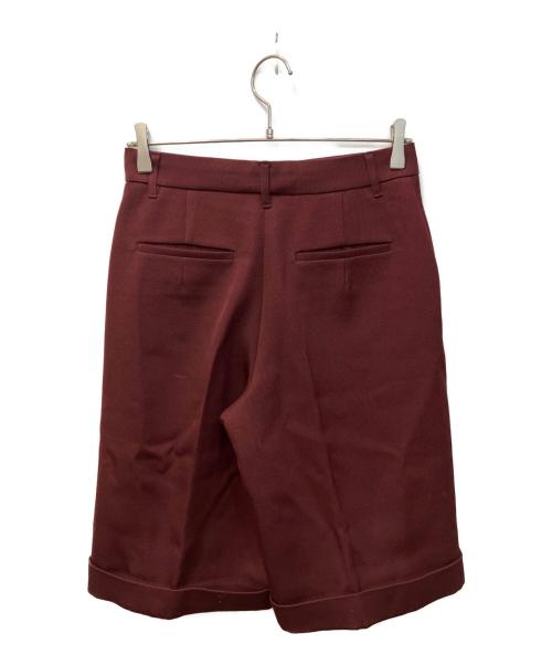 TOMORROW LAND（トゥモローランド）TOMORROW LAND (トゥモローランド) ギャバリーカルゼ ハーフパンツ ボルドー サイズ:36の古着・服飾アイテム