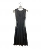 Ameriアメリ）の古着「MEDI 2WAY ATTRACT LAYERED SHEER DRESS/メディ2ウェイアトラクトレイヤードシアードレス」｜ブラック