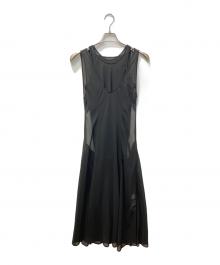 Ameri（アメリ）の古着「MEDI 2WAY ATTRACT LAYERED SHEER DRESS/メディ2ウェイアトラクトレイヤードシアードレス」｜ブラック