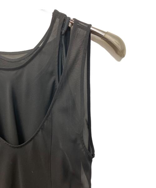 Ameri（アメリ）AMERI (アメリ) MEDI 2WAY ATTRACT LAYERED SHEER DRESS/メディ2ウェイアトラクトレイヤードシアードレス ブラック サイズ:Sの古着・服飾アイテム