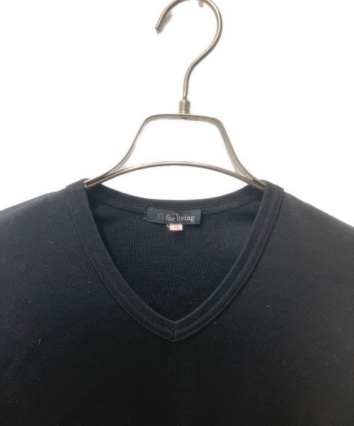 Y's for living（ワイズフォーリビング）Y'S for living (ワイズフォーリビング) ロングスリーブカットソー ブラック サイズ:Mの古着・服飾アイテム