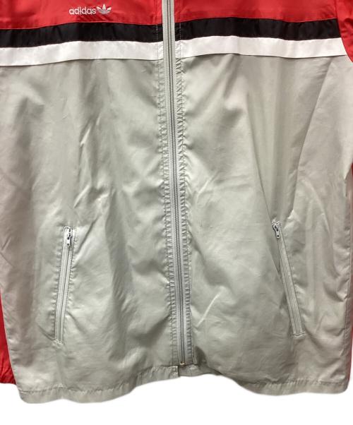 adidas（アディダス）adidas (アディダス) ナイロンジャケット レッド サイズ:165cmの古着・服飾アイテム