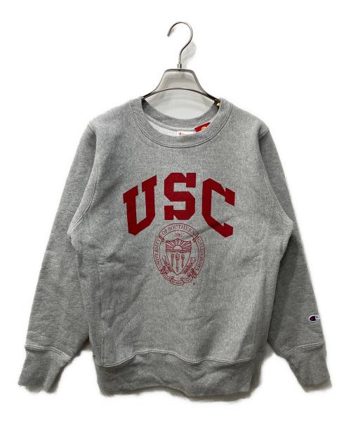 Champion REVERSE WEAVE（チャンピオン リバース ウィーブ）Champion REVERSE WEAVE (チャンピオン リバース ウィーブ) ウォームアップクルースウェット グレー サイズ:Sの古着・服飾アイテム